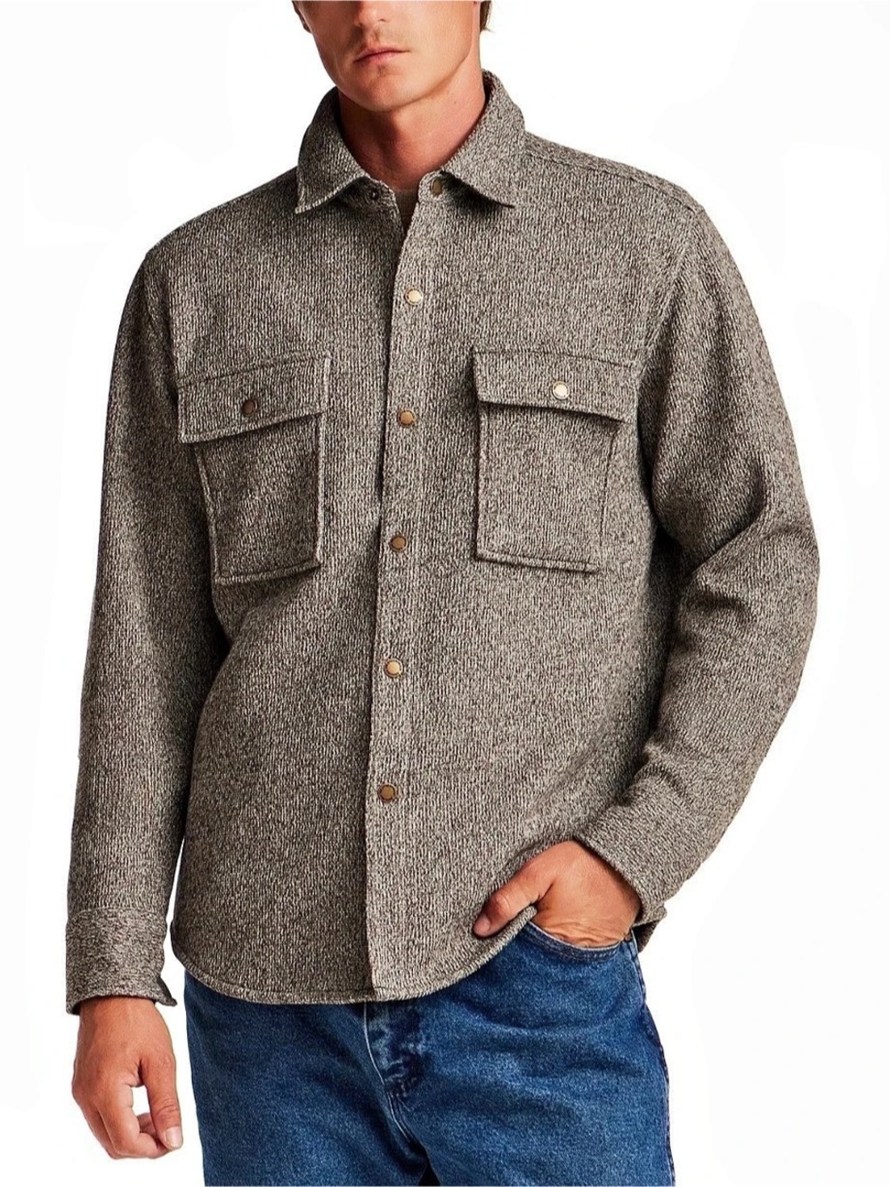 Weatherproof Stormy Weather Men's Gray Shirt Jacket XL NWT